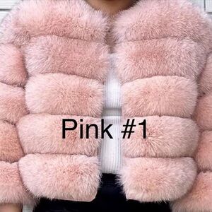 Luxurious pink real Fur Jacket (4 shades )